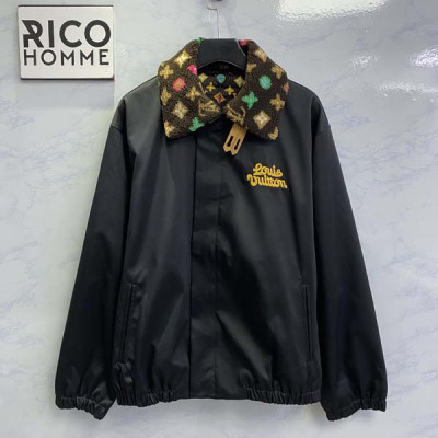 루이B통 에비에이터 위드 모노그램 플리스 카라 자켓 (1:1 HIGH PREMIUM)