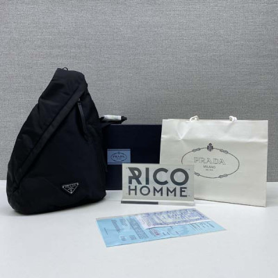 프RA다 리나일론 및 사피아노 가죽 백팩