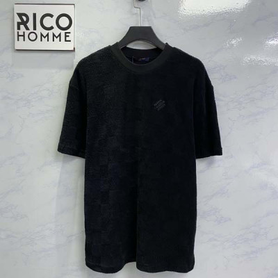 루이B통 다미에 프렌치 테리 반팔 티셔츠 (1:1 HIGH PREMIUM)