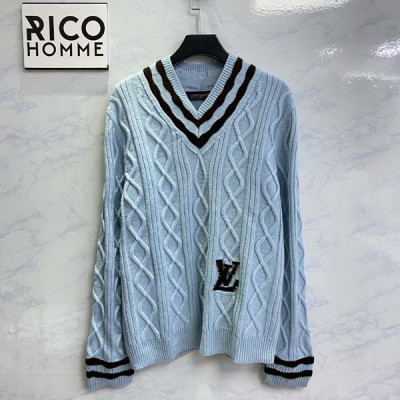 루이B통 케이블 V넥 풀오버 니트 (1:1 HIGH PREMIUM)