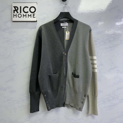 톰*라운 펀 믹스 캐시미어 그레이 배색 가디건 (PREMIUM)