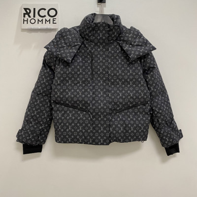 루이B통 우먼 모노그램 데님 테크니컬 스키 패딩 (1:1 HIGH PREMIUM)