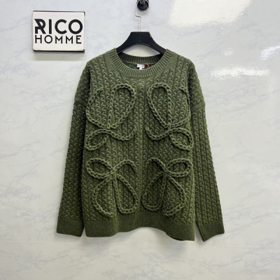 로E베 애너그램 케이블 울 니트 스웨터 (PREMIUM)