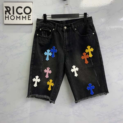 크롬HA츠 크로스 워싱 데님 숏 팬츠 (PREMIUM)