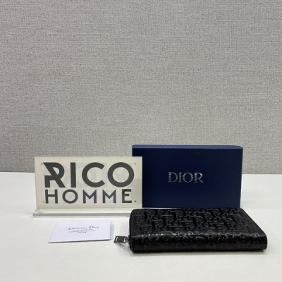 D올 그래비티 오블리크 램스킨 장지갑