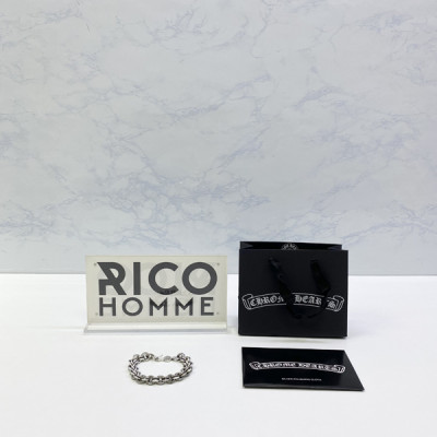 크롬HA츠 B링 더블 체인팔찌 (순은 s925)