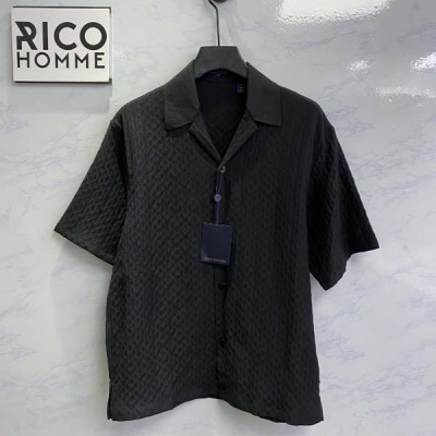 루이B통 모노그램 실크 블렌드 반팔 셔츠 (1:1 HIGH PREMIUM)