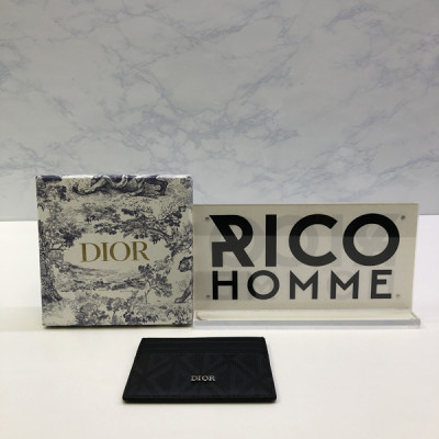 D올 CD 다이아몬드 캔버스 카프스킨 카드지갑