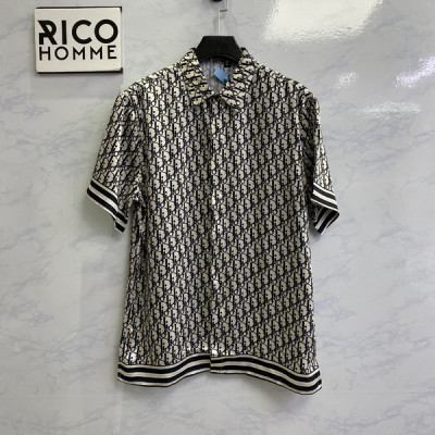 D올 오블리크 하와이안 반팔셔츠 & 반바지 세트 (PREMIUM)