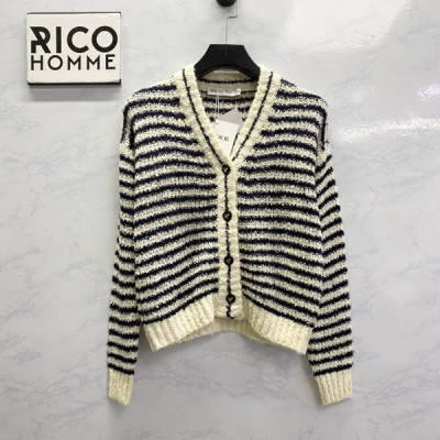 D올 우먼 화이트 & 네이비 마리니에르 가디건 (1:1 HIGH PREMIUM)