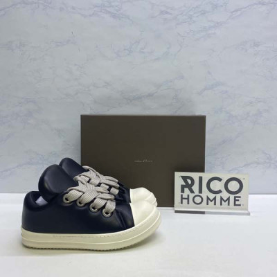 릭5웬스 점보 레이스 페디드 로우 스니커즈 블랙