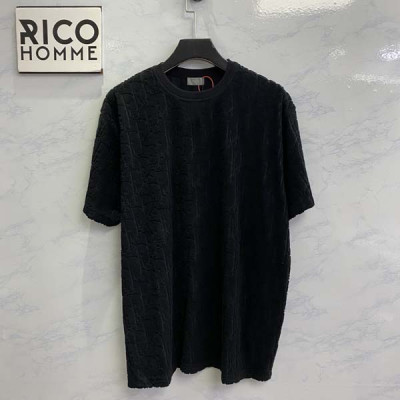 D올 오블리크 자카드 테리 반팔 티셔츠 (PREMIUM)