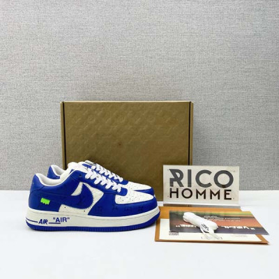 루이B통 X N*KE 에어포스 1 로우 버질아블로 스니커즈 (4color)