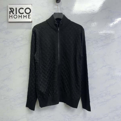 루이B통 다미에 울 지퍼 가디건 (PREMIUM)