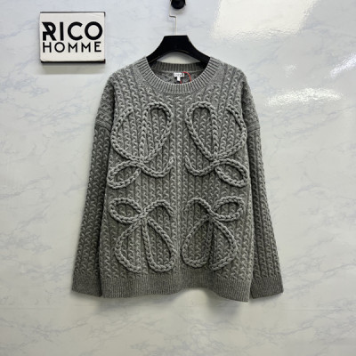 로E베 애너그램 케이블 울 니트 스웨터 (PREMIUM)