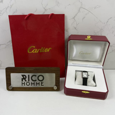 까르*에 탱크 머스트 스틸 가죽스트랩 스몰 쿼츠 29.5mm×22mm 1:1 최상급 (싱크 97.6%)