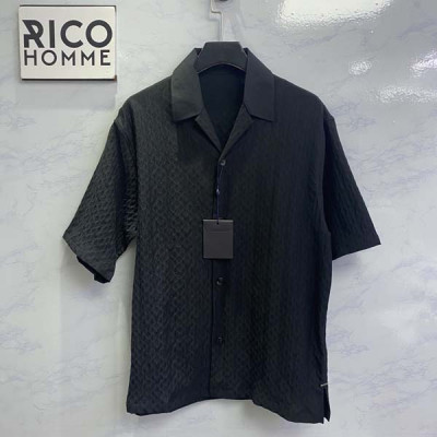 루이B통 모노그램 실크 블렌드 반팔 셔츠 (1:1 HIGH PREMIUM)