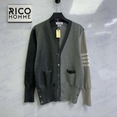 톰*라운 펀 믹스 캐시미어 그레이 배색 가디건 (PREMIUM)