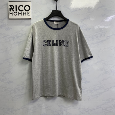 CEL*NE 플록 레터링 클래식 핏 반팔 티셔츠 (PREMIUM)