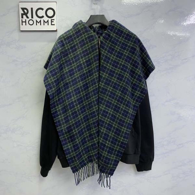 발렌시A가 유니티 스포츠 아이콘 스카프 오버핏 후드 집업 (PREMIUM)