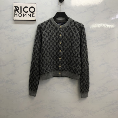 루이B통 우먼 모노그램 브러시드 클래식 가디건 (1:1 HIGH PREMIUM)