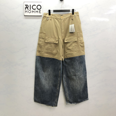 발렌시A가 패치워크 데님 바지 (1:1 HIGH PREMIUM)