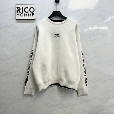 발렌시A가 3b 스포츠 아이콘 스키 크루넥 니트 스웨터 (PREMIUM)