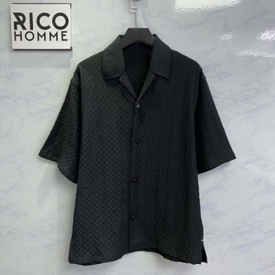 루이B통 모노그램 실크 블렌드 반팔 셔츠 (1:1 HIGH PREMIUM)