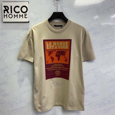 루이B통 엠벨리시드 그래픽 코튼 반팔 티셔츠 (PREMIUM)