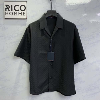 루이B통 모노그램 실크 블렌드 반팔 셔츠 (1:1 HIGH PREMIUM)