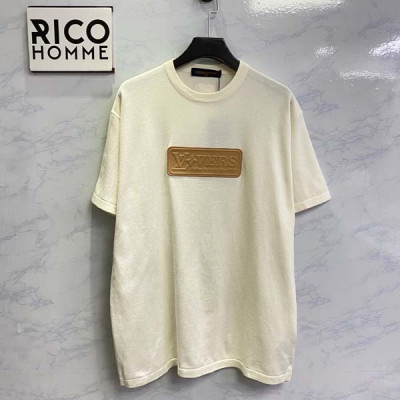 루이B통 VVN 패치 니트 반팔 티셔츠 (PREMIUM)