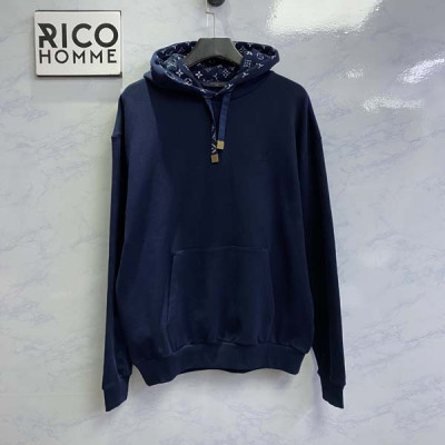 루이B통 모노그램 드로스트링 후드 티셔츠 (1:1 HIGH PREMIUM)