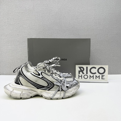 발렌시A가 3XL 스니커즈 화이트 블랙