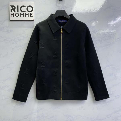 루이B통 엠보스드 테크니컬 울 니트 블루종 자켓 (1:1 HIGH PREMIUM)