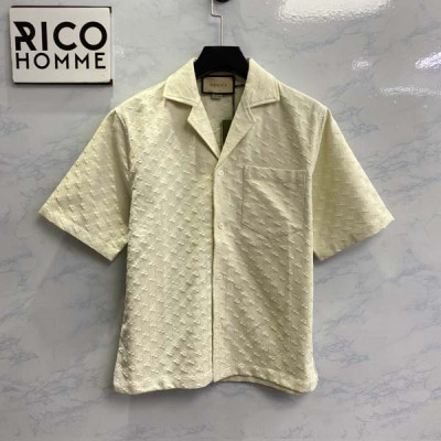 9찌 GG 크루즈 린넨 셔츠 반팔 & 하프 팬츠 (PREMIUM)