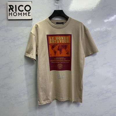 루이B통 엠벨리시드 그래픽 코튼 반팔 티셔츠 (PREMIUM)