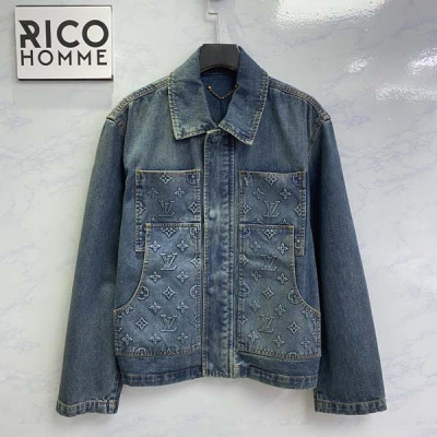 루이B통 워크웨어 데님 자켓 & 팬츠 세트 (PREMIUM)