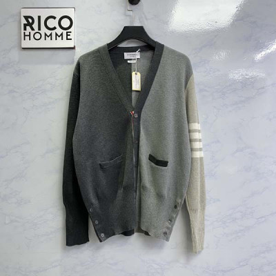 톰*라운 펀 믹스 캐시미어 그레이 배색 가디건 (PREMIUM)