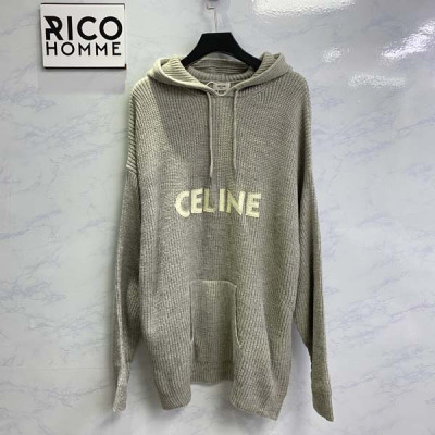 남녀공용 CEL*NE 리브드 울 후드 스웨터 (1:1 HIGH PREMIUM)