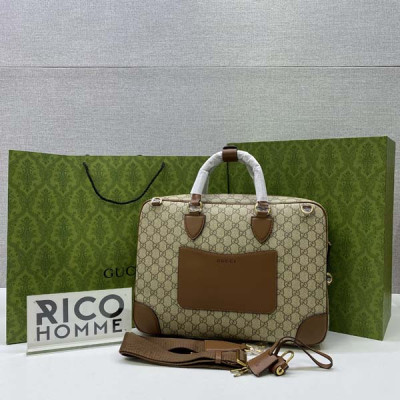 9찌 GG 엠블럼 브리프 케이스 (2color)