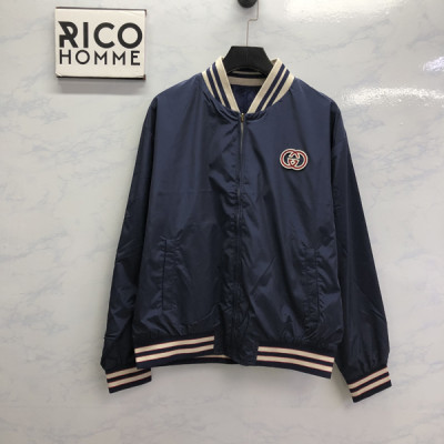 9찌 리버서블 나일론 캔버스 블루종 자켓 (1:1 HIGH PREMIUM)