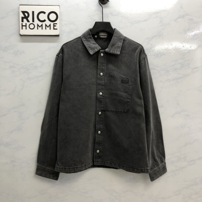 D올 트윌 오버 워싱 데님 셔츠 (PREMIUM)