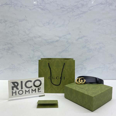 9찌 더블G 버클 가죽벨트