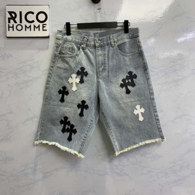 크롬HA츠 크로스 워싱 데님 숏 팬츠 (PREMIUM)