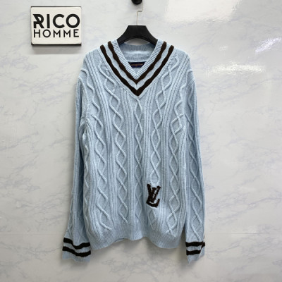 루이B통 케이블 V넥 풀오버 니트 (1:1 HIGH PREMIUM)