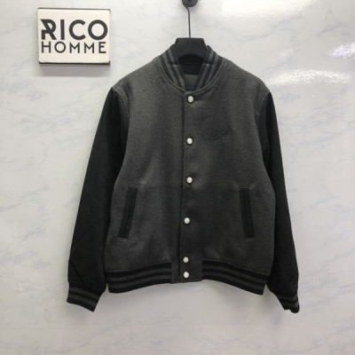 루이B통 톤온톤 레더 바시티 자켓 (1:1 HIGH PREMIUM)