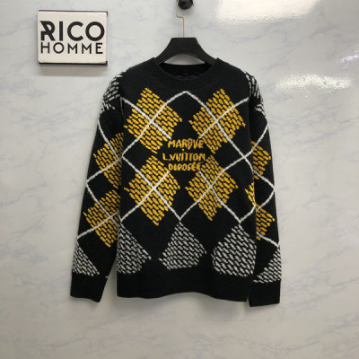 루이B통 다미에 아가일 울 블렌드 풀오버 니트 스웨터 (1:1 HIGH PREMIUM)