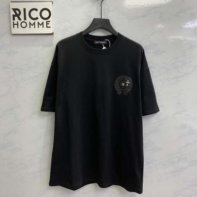 크롬HA츠 레더 홀스슈 더블 크로스 반팔 티셔츠 (PREMIUM)