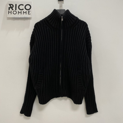 ACN 레터링 집업 니트 가디건 (PREMIUM)