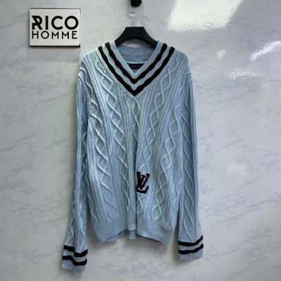 루이B통 케이블 V넥 풀오버 니트 (1:1 HIGH PREMIUM)